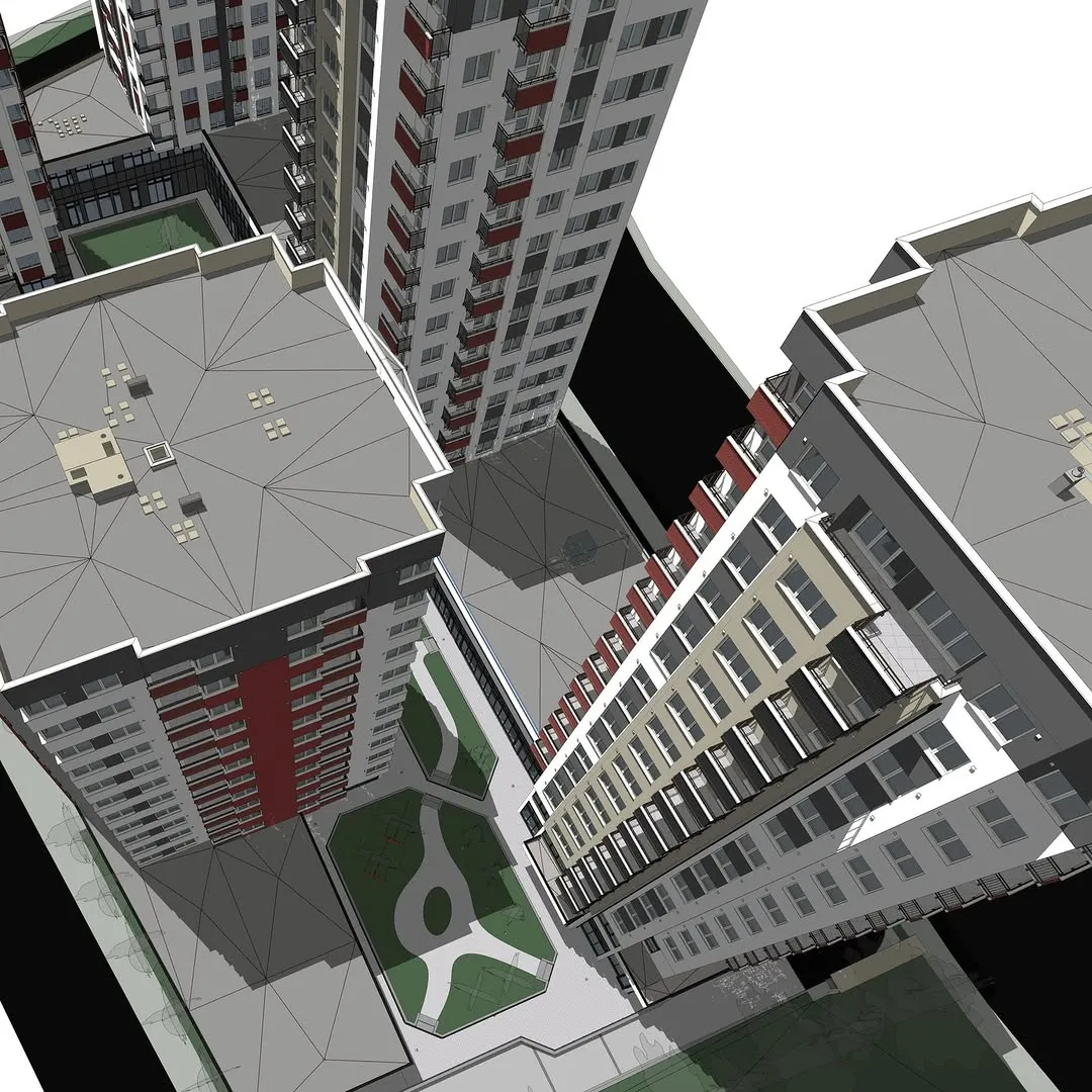 Vnútorný dvor — zhora